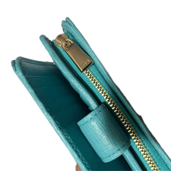 Furla Blue Turquoise Women's Wallet - Picture 10 of 12
